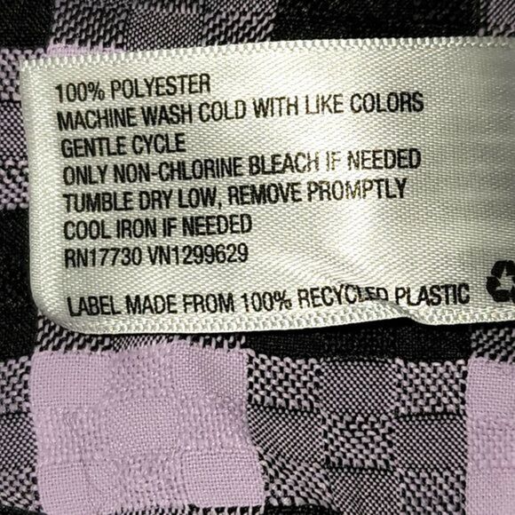 Wild Fable Black and Purple Plaid Long Sleeve Mini Dress Size M, NWT - Picture 8 of 8